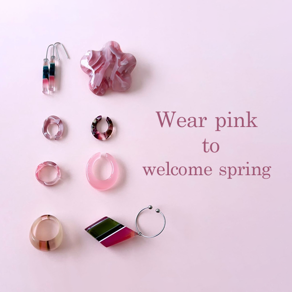 ピンクを身に着けて春を迎えよう♡