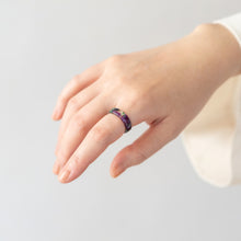 画像をギャラリービューアに読み込む, Fortuna Ring(C05 flower purple)