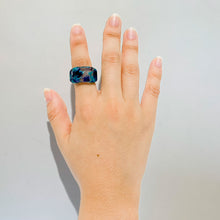 画像をギャラリービューアに読み込む, Dirocca Ring<スクエア>S1 (C08 flower blue)