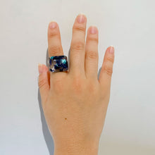 画像をギャラリービューアに読み込む, Dirocca Ring<スクエア>S2(C08 flower blue)