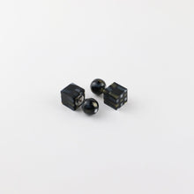 画像をギャラリービューアに読み込む, Reversible Pierced リバーシブルピアス(370 black raden)