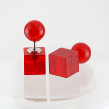 画像をギャラリービューアに読み込む, Reversible Pierced リバーシブルピアス(J87 red)