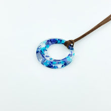 画像をギャラリービューアに読み込む, Pendant Glass Holder ペンダント グラスホルダー <サークル>(C08 flower blue)