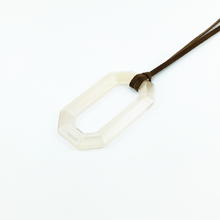 画像をギャラリービューアに読み込む, Pendant Glass Holder ペンダント グラスホルダー <スクエア>(L37 white lame)