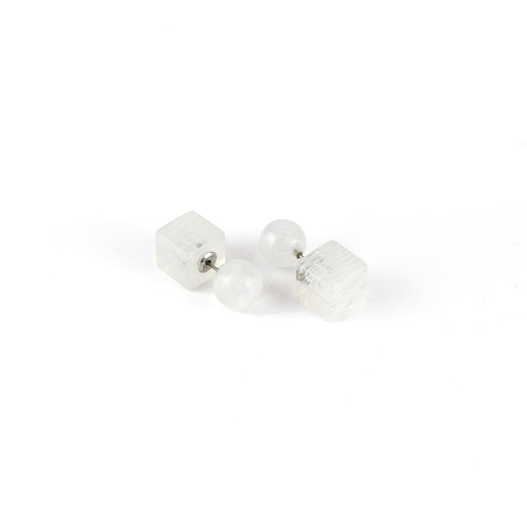 Reversible Pierced リバーシブルピアス（T22 white veil）