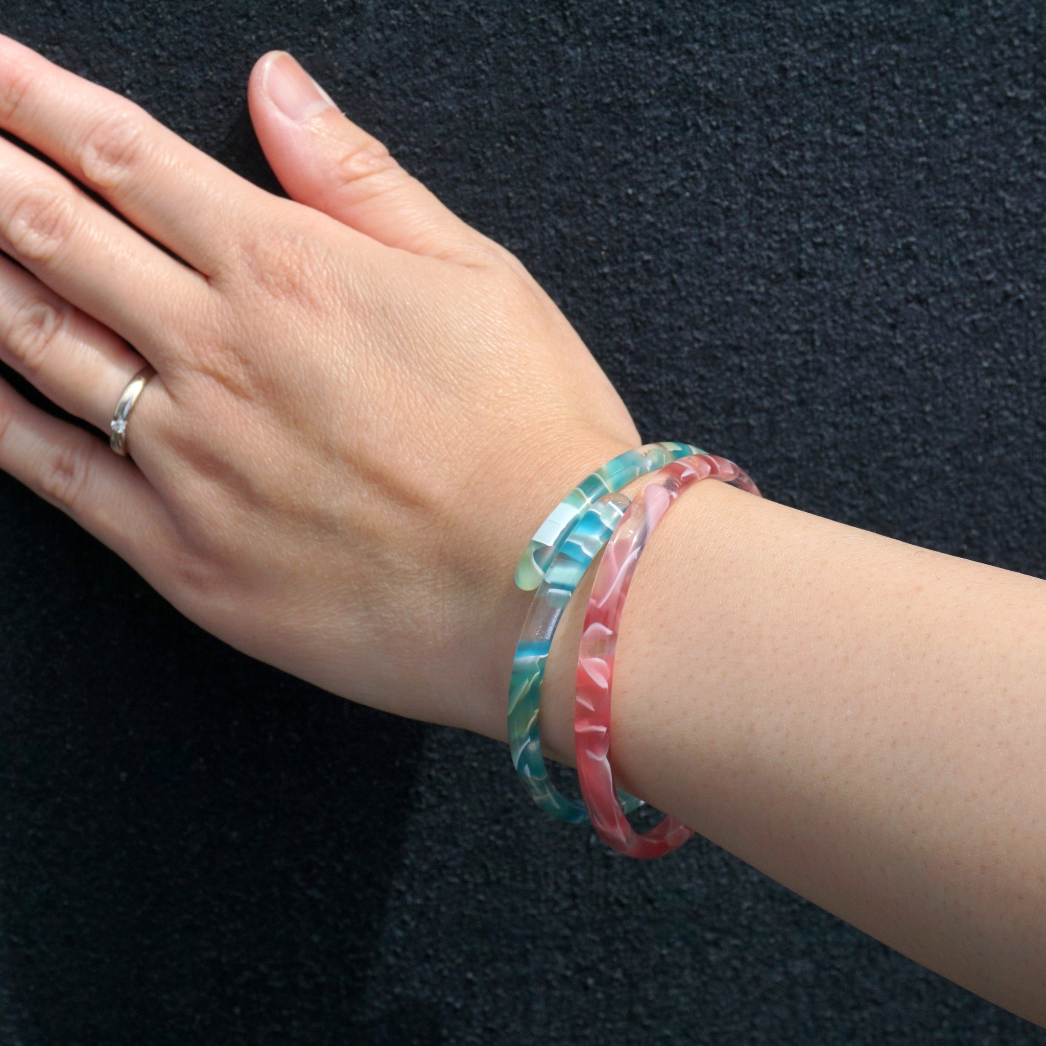 画像をギャラリービューアに読み込む, Bracelet ブレスレット(370 black raden)