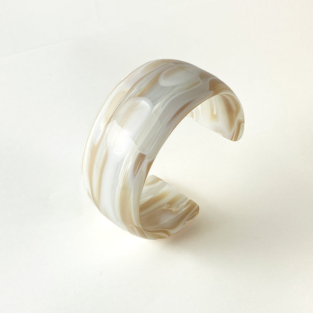 Bangle バングル＜Wide＞（A86 marble gold white）